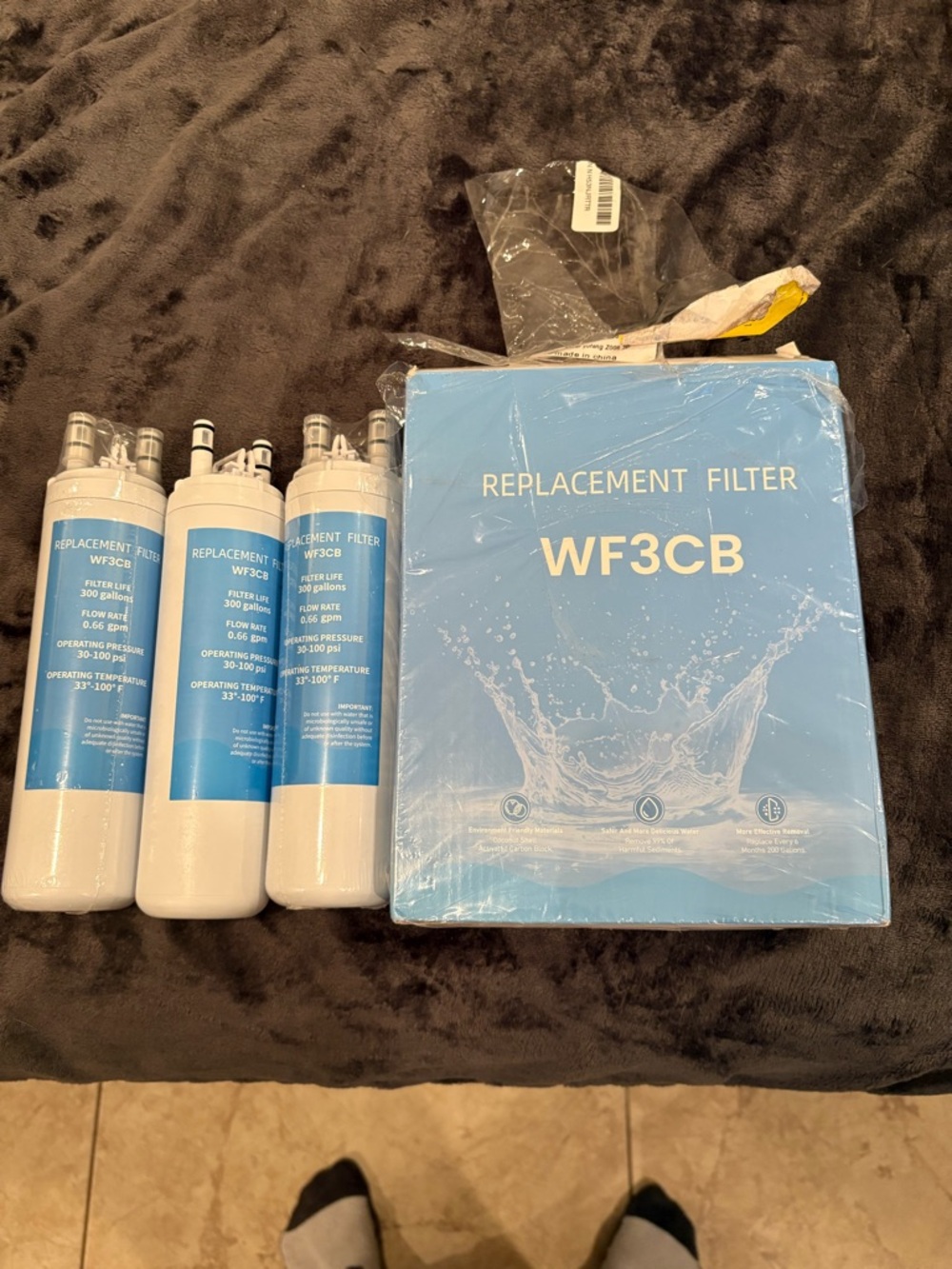 WF3CB Replacement Water Filter Set